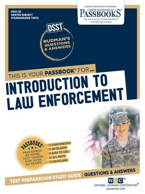 cover image of INTRODUCTION TO LAW ENFORCEMENT